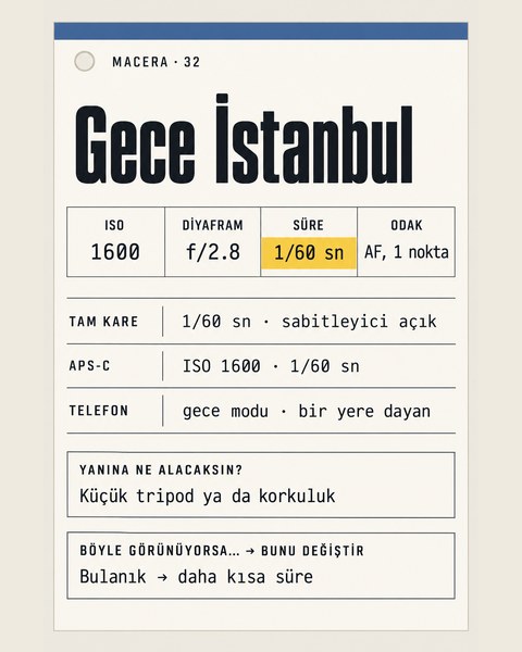 Macera 32, Gece İstanbul